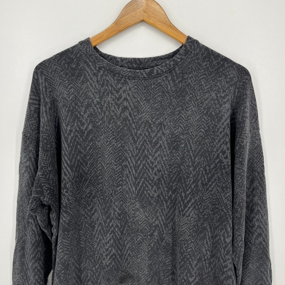 Athleta Sweatshirt Women's Size M Gray Crew Neck Oversized Long Sleeve - Picture 2 of 9